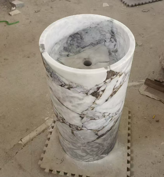 Blue Storm Marble Sink 